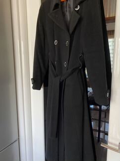 Шерстяное чёрное пальто Domini