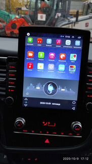 Штатная магнитола Tesla на Мицубиси Аутлендер III