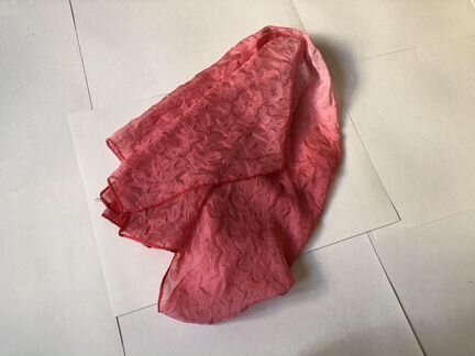 Шарфик шифоновый с объемным рисунком 170х42