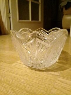 Хрустальная ваза конфетница салатница