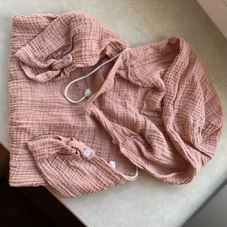 Туника пляжная из муслина на 6-9 мес