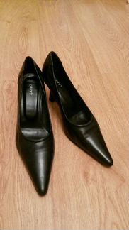 Туфли-лодочки кожаные