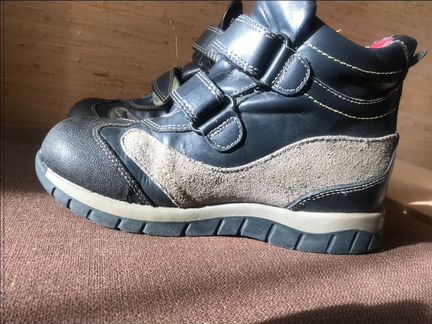 Сапоги кожа утеплённые осень ортопедические