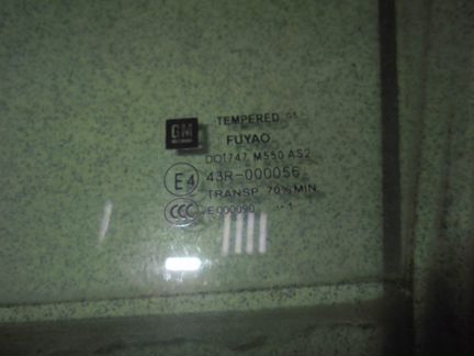 Стекло передней левой двери Опель Инсигния