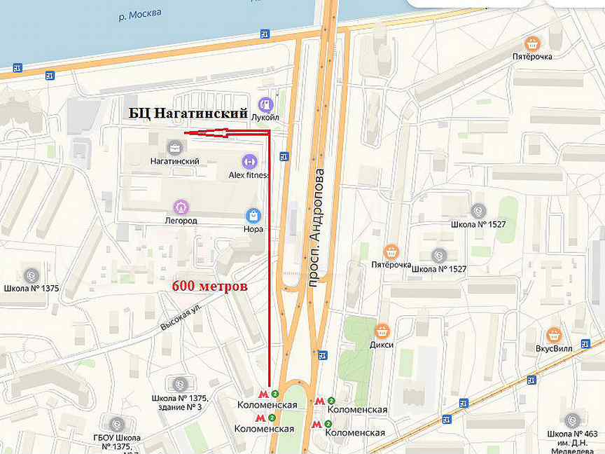 Проспект андропова 18 к 7 карта