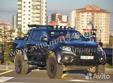 Решетка радиатора GT дизайн Mercedes X-klass хром