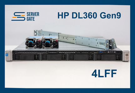 Сервер HP DL360 G9 4LFF 2x E5-2620v3 32 GB