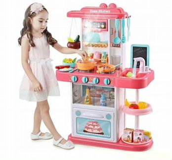 Детская Кухня kitchen вода, пар, планшет, звук