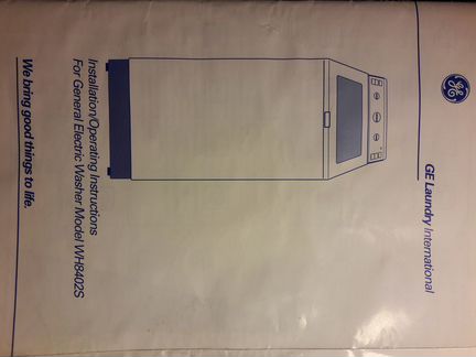 На запчасти стиральная машинка General Electric WH