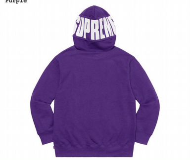Supreme Rib Hooded Sweatshirt Purple