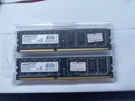 AMD DDR3 - 2Гб 1333Mhz 2шт