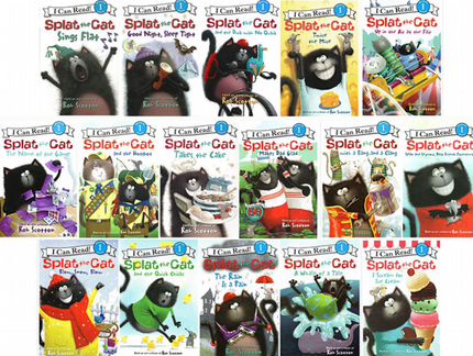 Набор из 16 книг +2CD Splat the Cat Новый