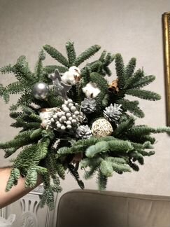 Букет новогодний из лапника датской пихты