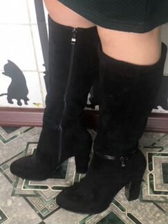 Сапоги замш