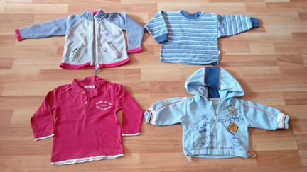 Ветровка-кофта на 6-18 мес.пакетом за 300