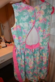 Цветочное, летнее платье на 158 см