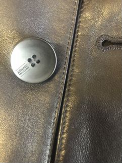 Кожаный пиджак мужской Armani