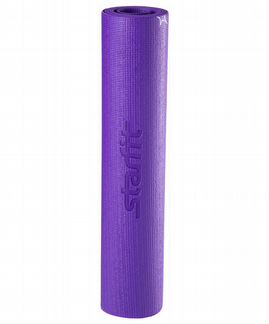 Коврик для йоги FM-102, PVC, 173x61x0,6 см, с