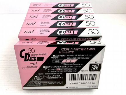 Аудиокассеты кассеты TDK CDing I 50 - 1989 г