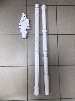 Посох Деда Мороза деревянный вип