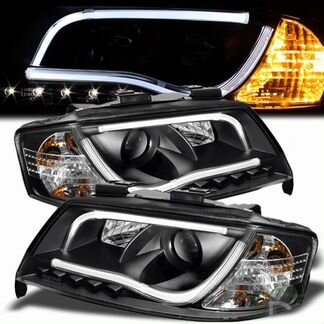 Фары Ауди А6 1997-2004 New Style черные