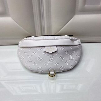 Новая поясная женская сумка белая Louis Vuitton
