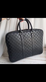 Мужской кожаный портфель LV