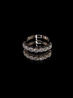 Обручальное кольцо с бриллиантами и сертификатом