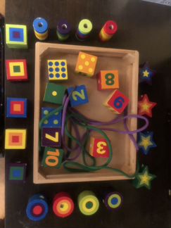 Игра развивающая для самых маленьких деревянная