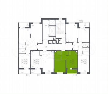 1-к квартира, 32.1 м², 2/12 эт.