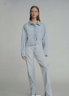 Джинсы Zara облегающего кроя средней посадки артик