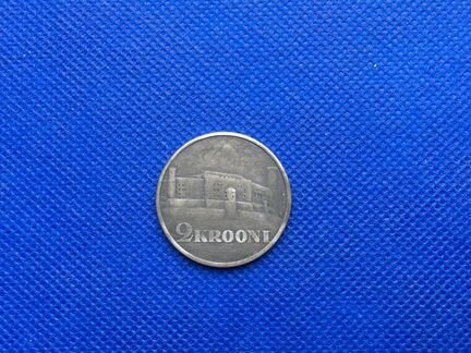 2 кроны, юбилейные, серебро, 1930, замок в Таллине