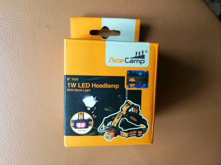 Налобный фонарь AceCamp 1W LED Headlamp