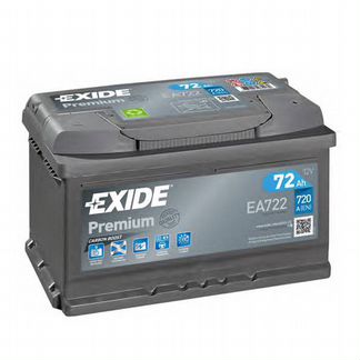 Аккумулятор Exide Premium EA722 72 Ач низкий