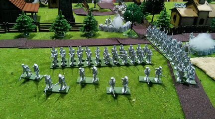 Солдатики Русская линейная пехота 1812 г. 28 мм