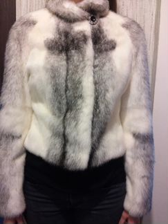 Норковая куртка крестовка 