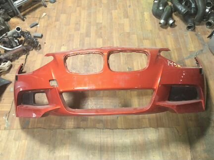 Бампер передний М пакет bmw F21 под омыватель