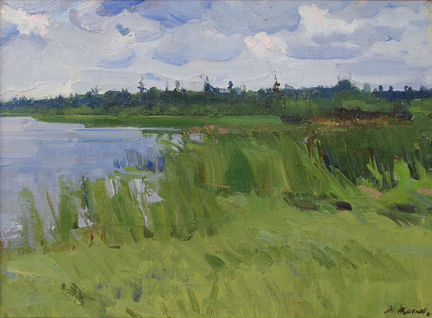 Пейзаж с озером