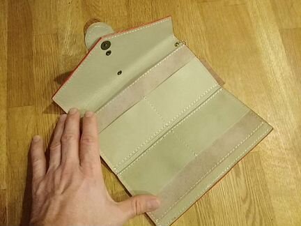 Портмоне,клатч женский из натуральной кожи и дерев