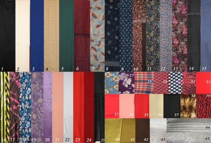 Ткани шёлк, хлопок, бархат и Советских времён