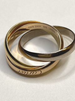 Бронь Cartier Золотое кольцо Тринити 750 р 16,5