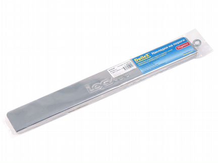 Накладки внутренних порогов renault Logan (2014), штамп logan (нерж.сталь)(к-т 4 шт.), Dollex NPS-094