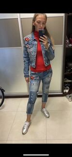 Джинсовый костюм итальянский Fracomina jeans