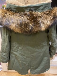 Парка женская с натуральным мехом