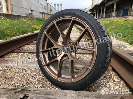 Колёса в сборе R18 Matt bronze HRE для VW Golf 6