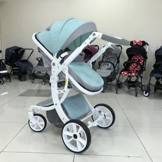 Коляска 2 в 1. - нежная- новая