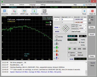 Жесткий диск Seagate 80 GB IDE