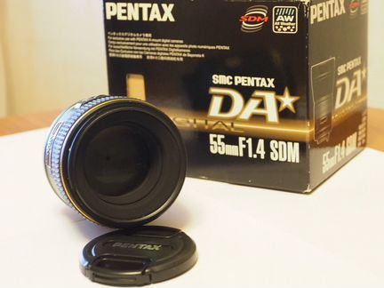 Объектив Pentax SMC DA 55mm f1.4 SDM