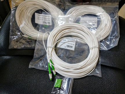 Патч-корд оптические SC/APC - SC/APC (G657A) - 50м