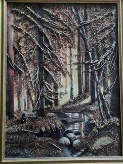 Картина Шишкина в технике флористическая живопись